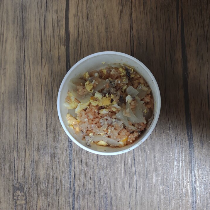 幼児食 さばとたまごのチャーハン